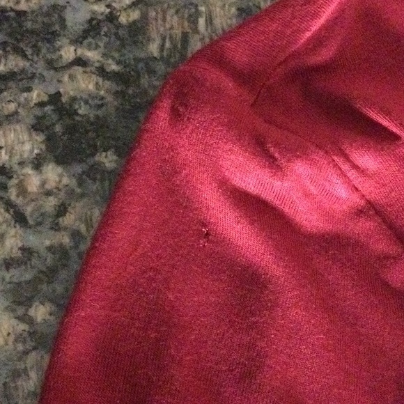 Express Burgundy Wrap Dress - Picture 5 of 7